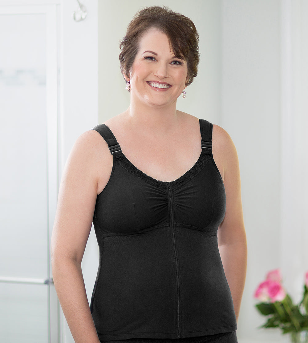 ABC Front Closure Post Surgical Camisole with Drain Management